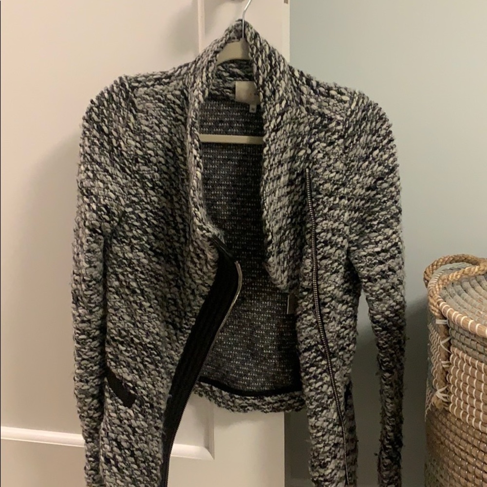 Iro tweed sweater jacket
